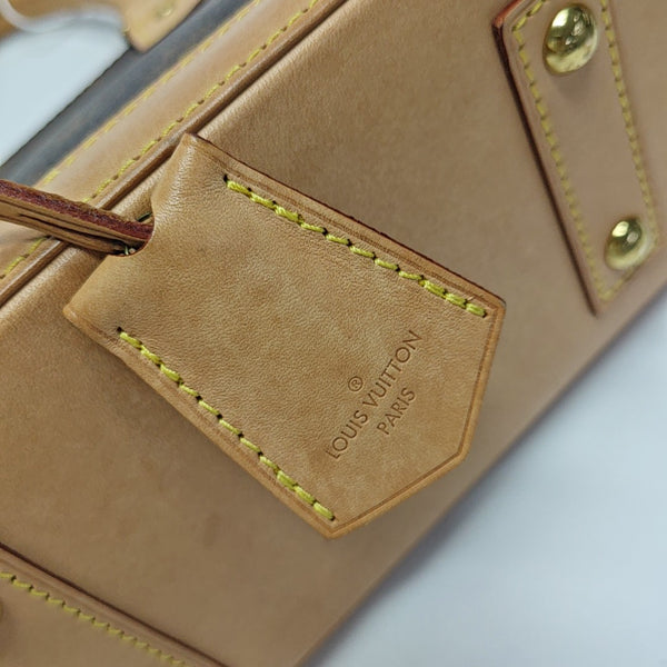 ALMA BB Monogram Coated Canvas Brown