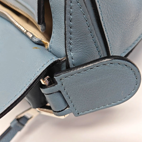 Authenticated pre-owned  Puzzle Medium Calfskin Blue - Crossbody Bag at Looply