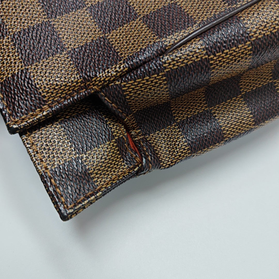 PARIOLI PM Damier Ebene Coated Canvas Brown