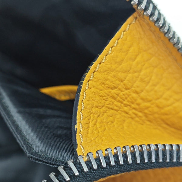 Calfskin Clutch Yellow