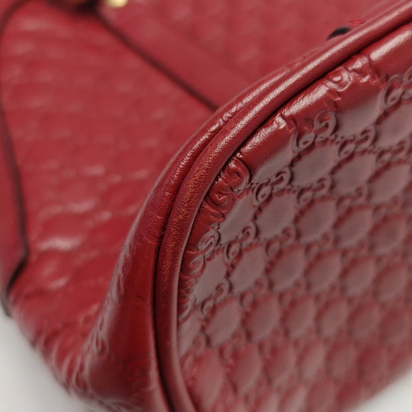 Microguccissima Monogram Calfskin Red