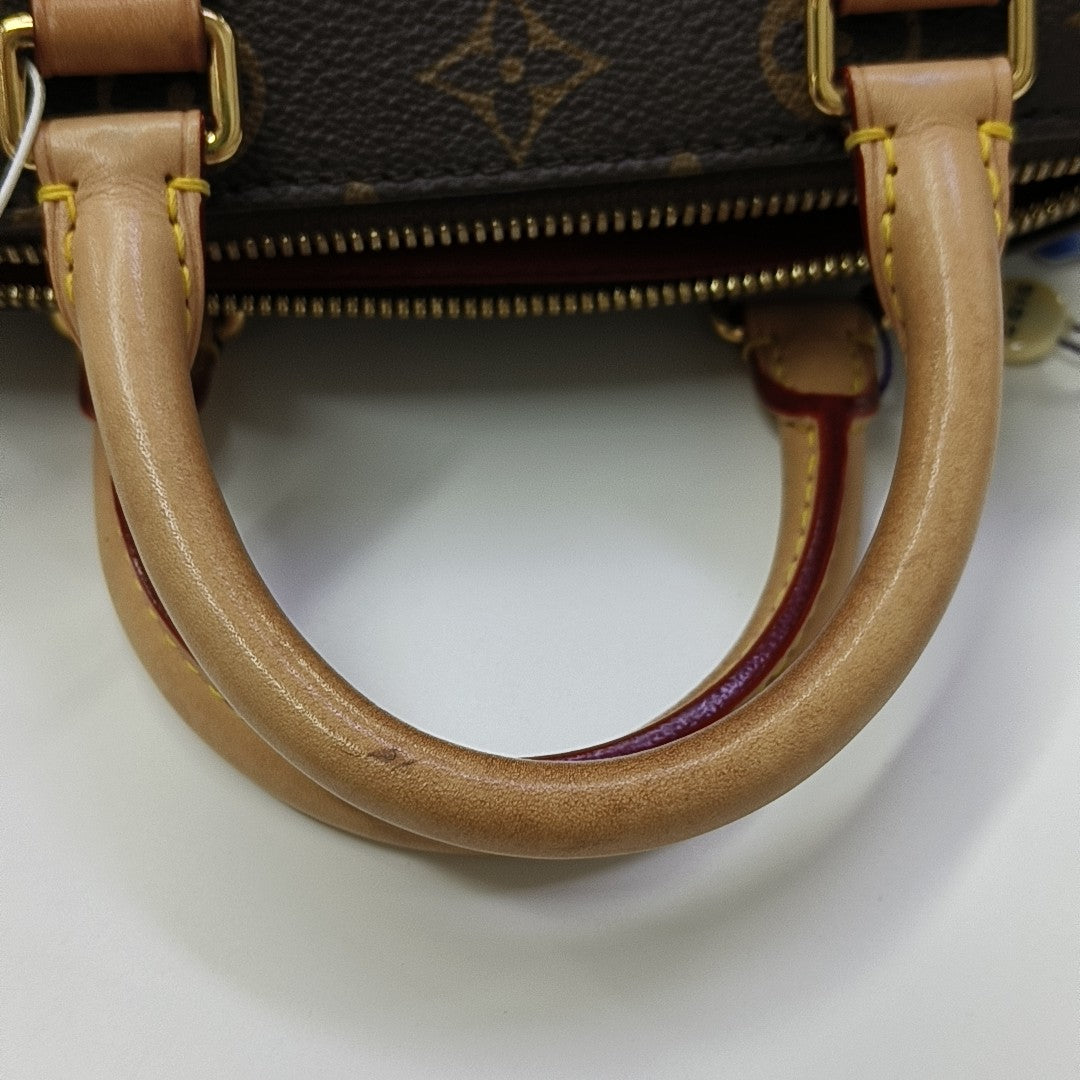 SPEEDY 20 Monogram Coated Canvas Brown