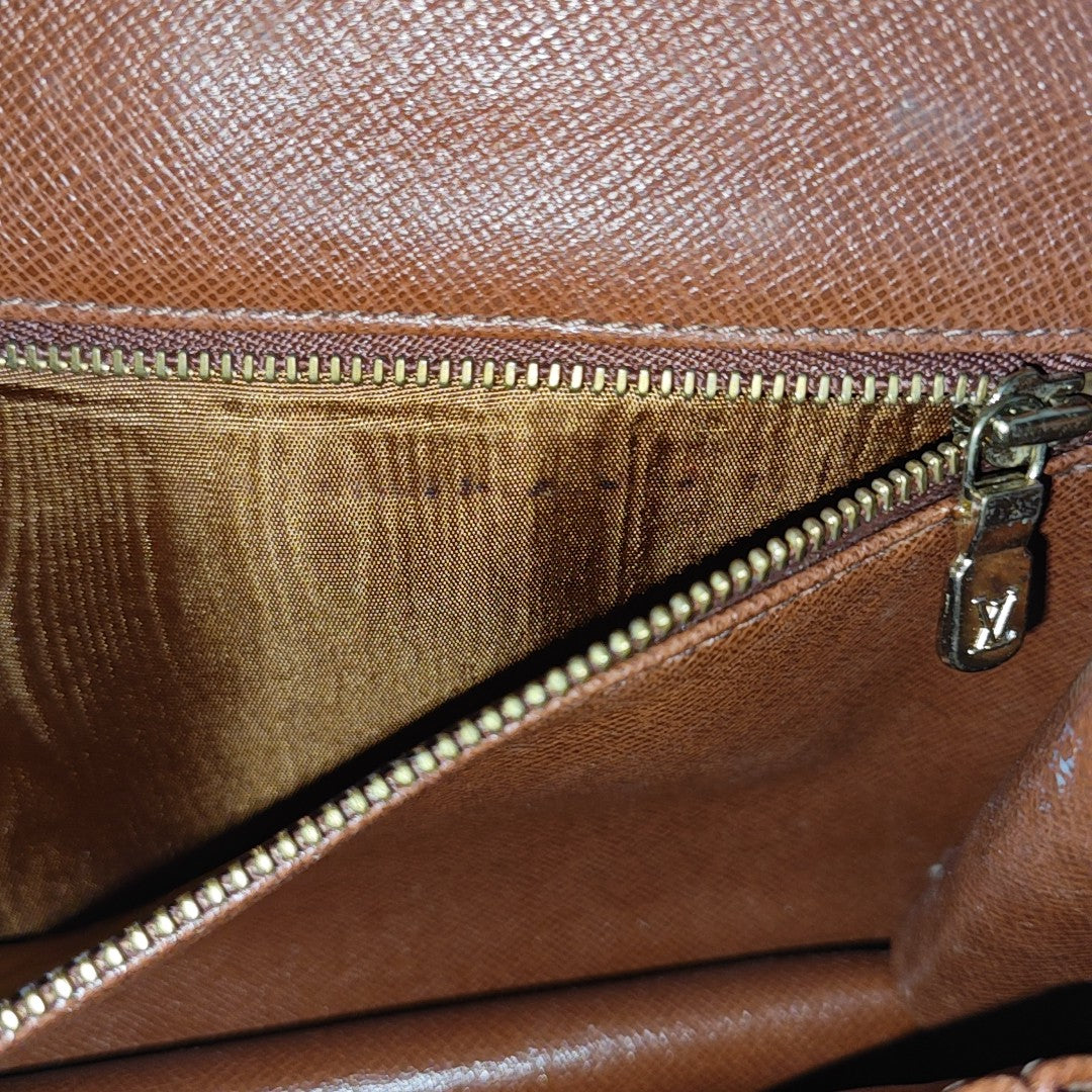 DAME GM Monogram Coated Canvas Brown