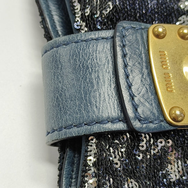 Sequins Tote Bag Blue