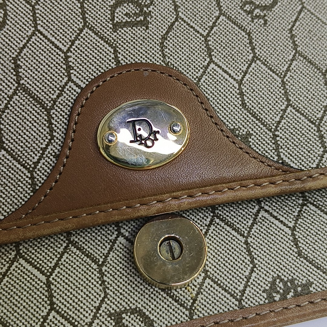 Vintage Honeycomb Coated Canvas Brown