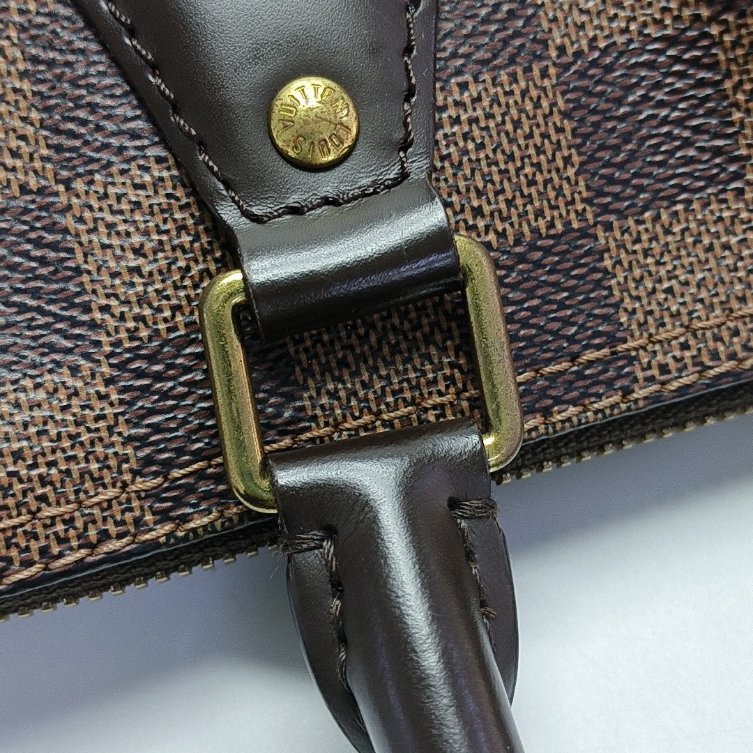 SPEEDY 25 Damier Ebene Coated Canvas Brown