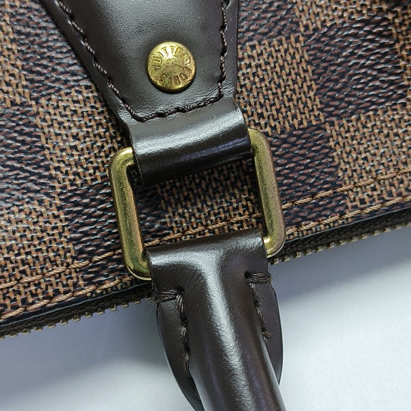 SPEEDY 25 Damier Ebene Coated Canvas Brown