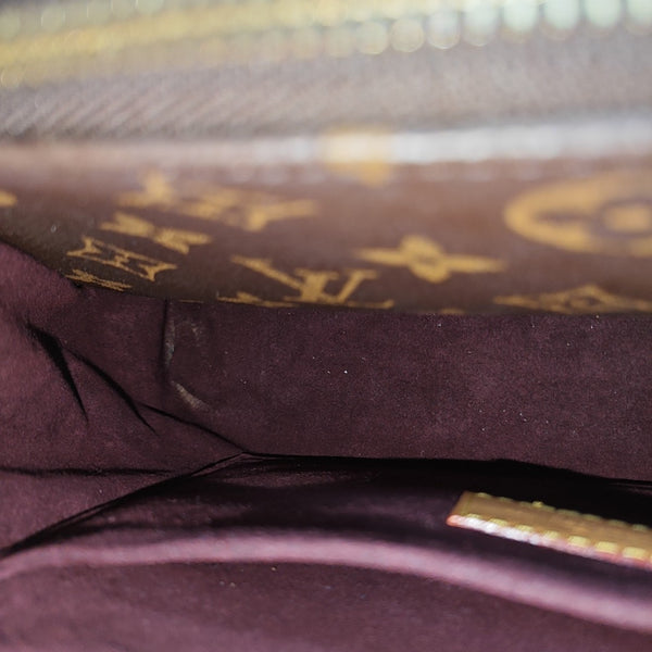 MONTAIGNE BB Monogram Coated Canvas Brown