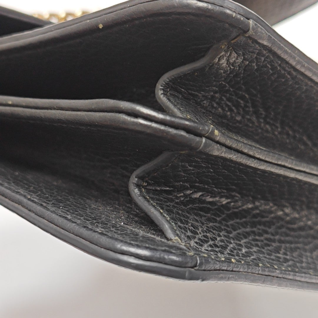 Interlocking G Small Calfskin Black