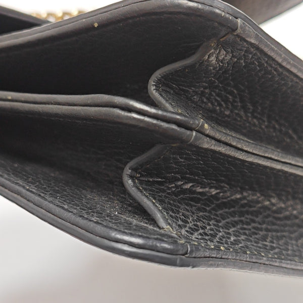 Interlocking G Small Calfskin Black