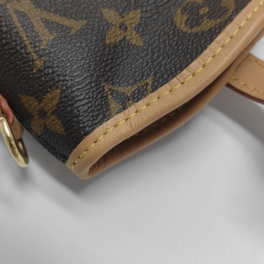 FOLD ME Monogram Coated Canvas Brown