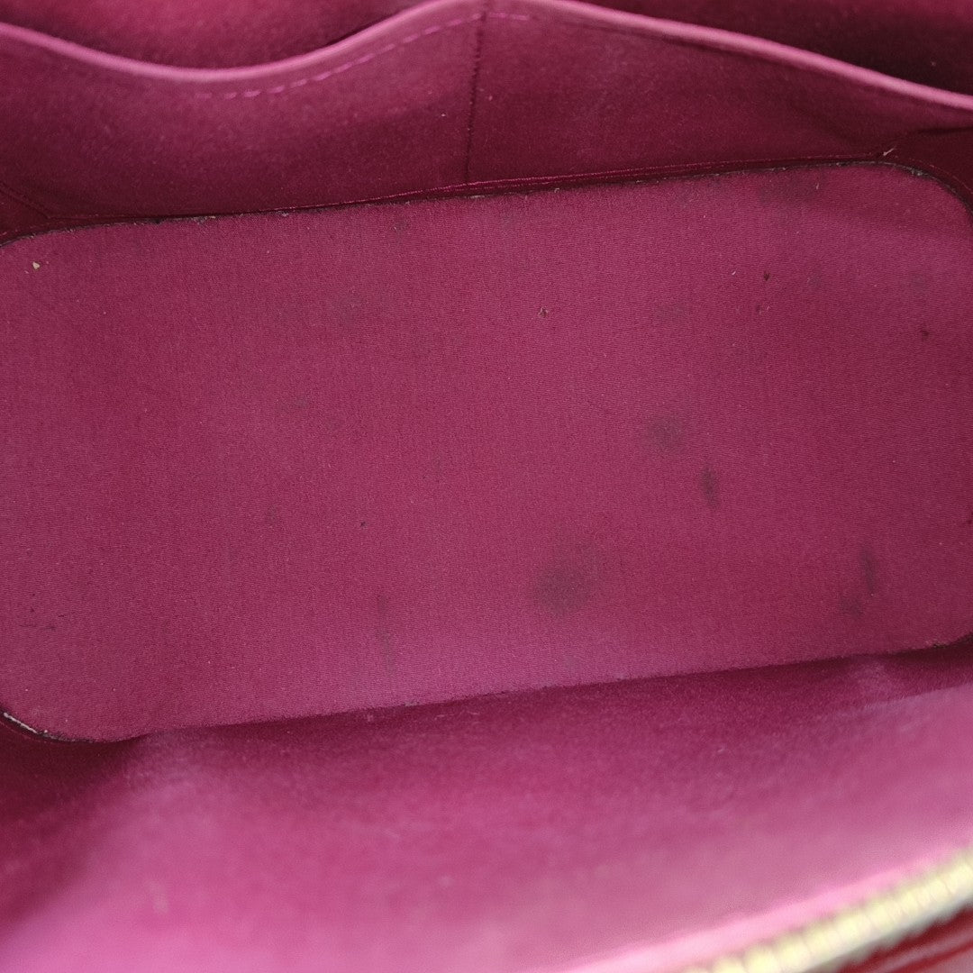 ALMA PM Piel Charol Monogram Roja