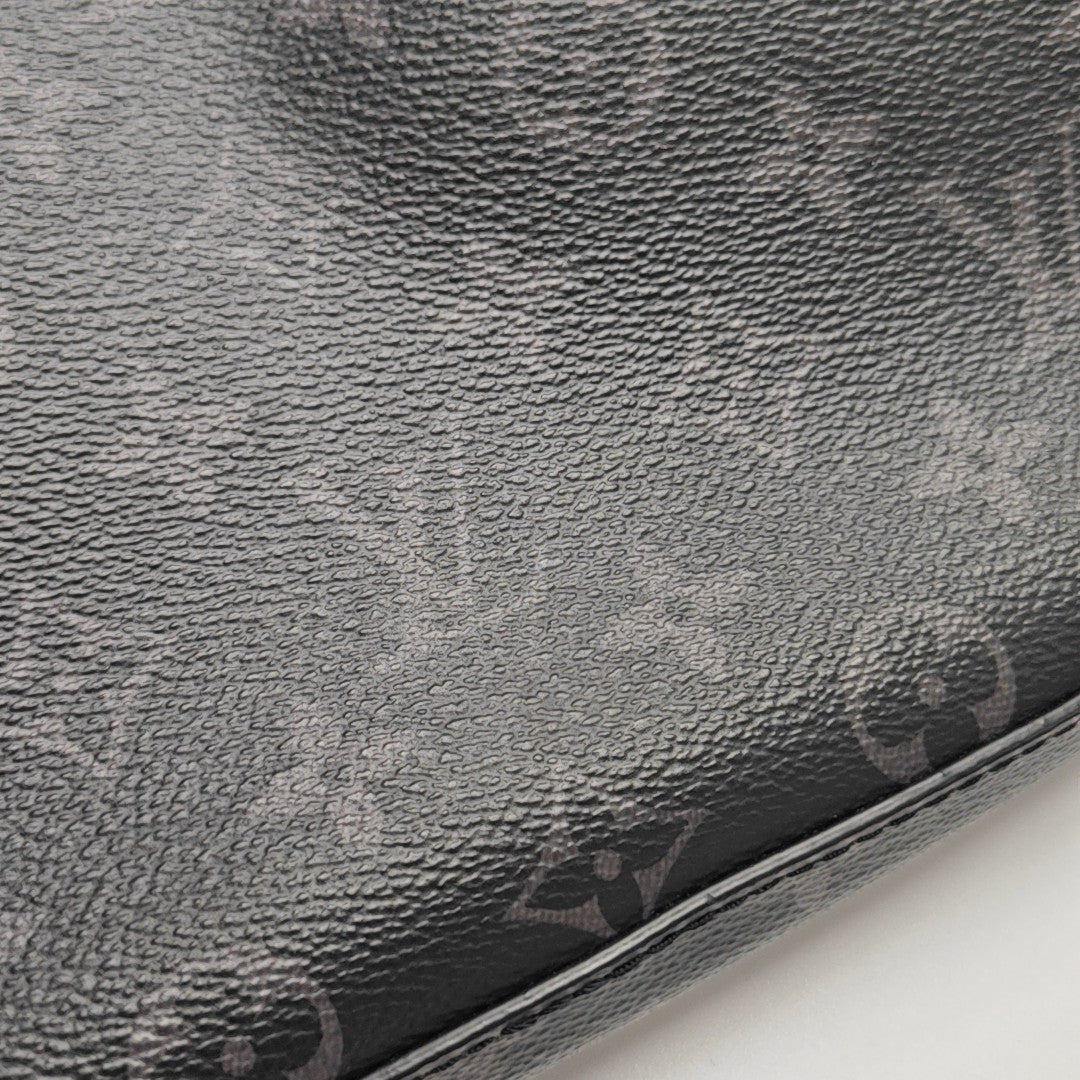 TRIO Monogram Coated Canvas Gray