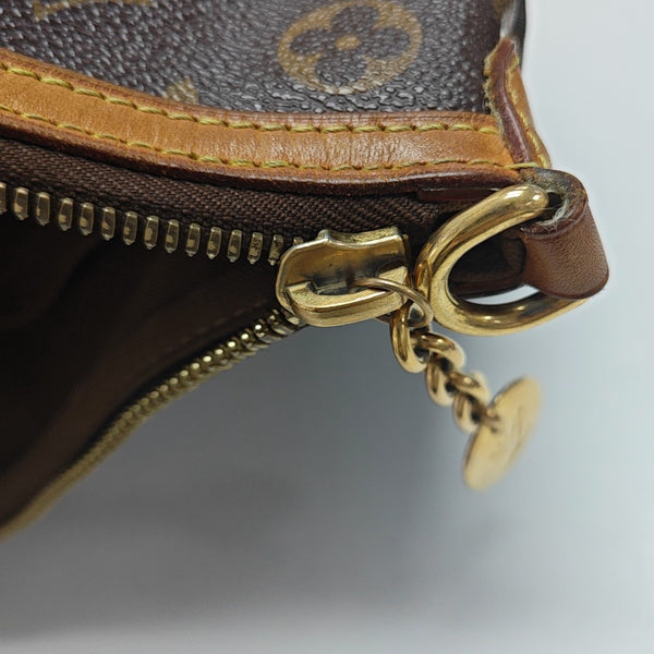 PALERMO PM Monogram Coated Canvas Brown