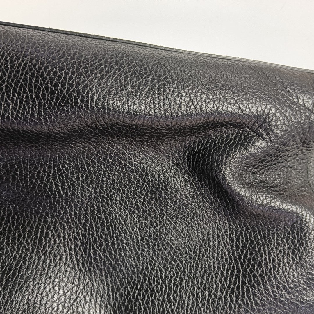 Calfskin Shoulder Bag Black