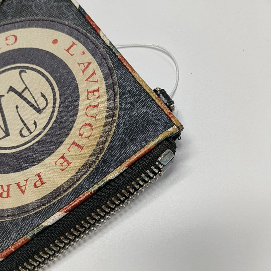 Courrier Monogram Coated Canvas Black