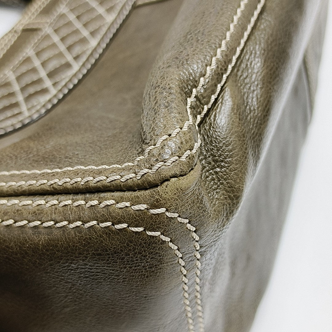BOOGIE Medium Quilted Calfskin Green