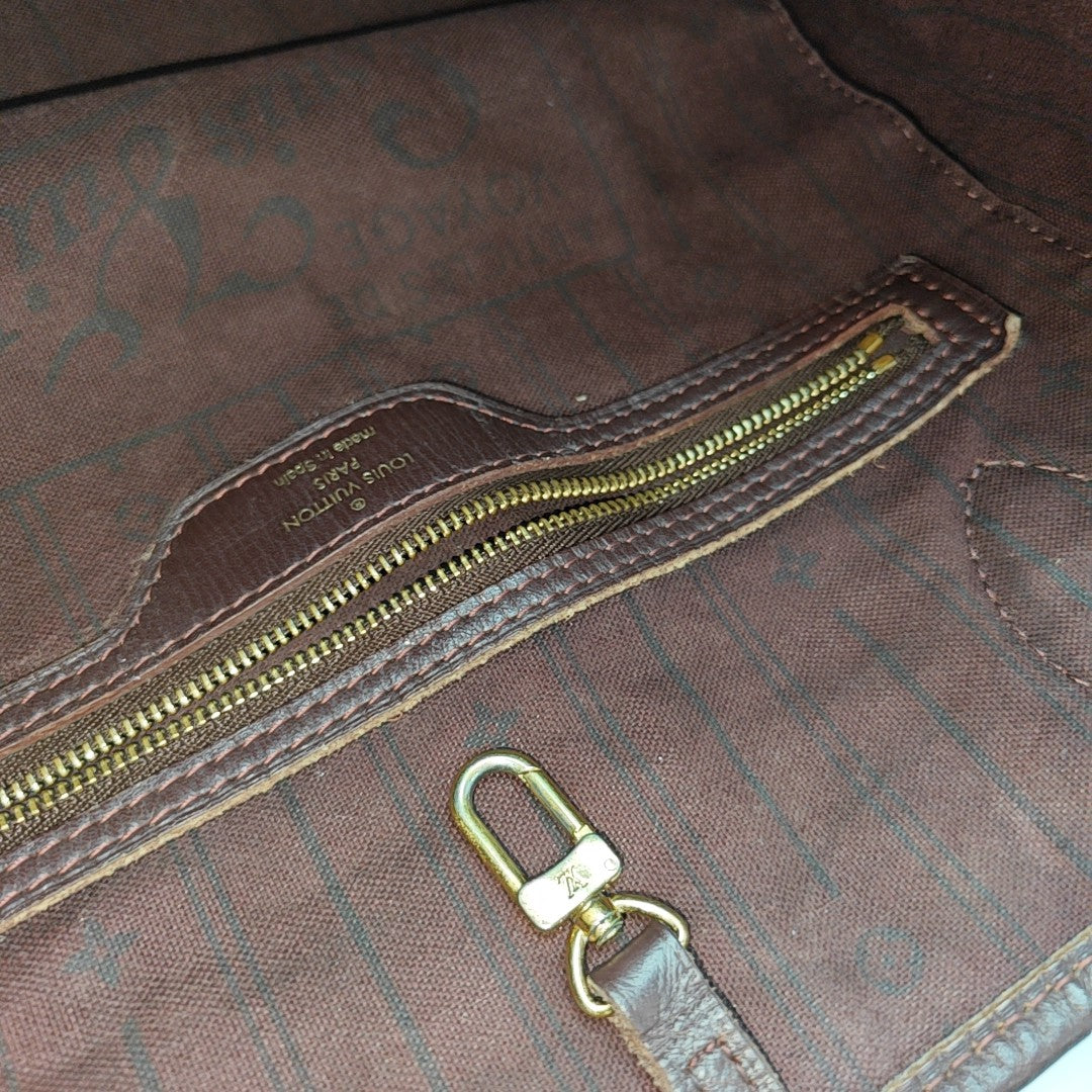 NEVERFULL MM Monogram Canvas Beige