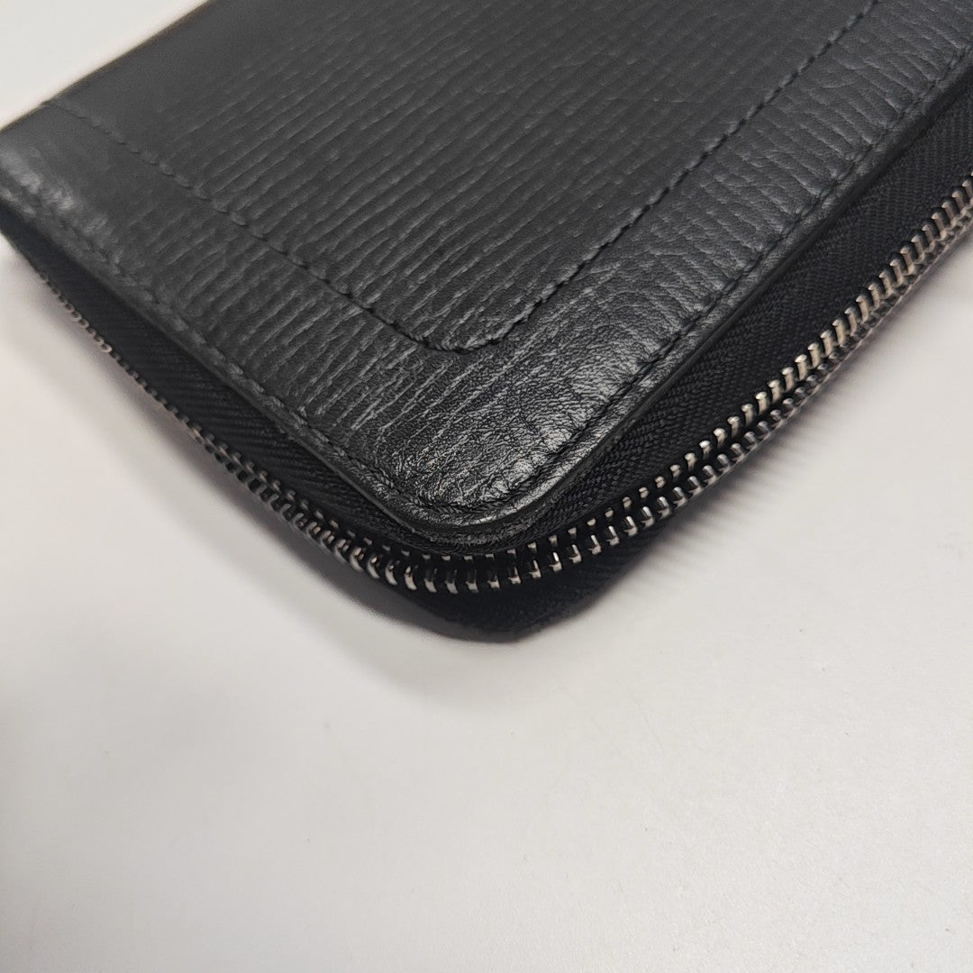 ZIPPY Calfskin Black Wallet