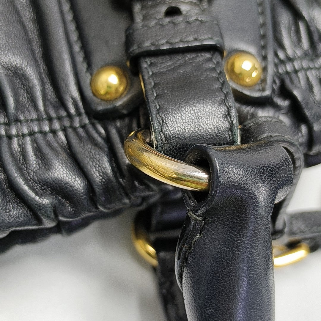 Gaufre Calfskin Black