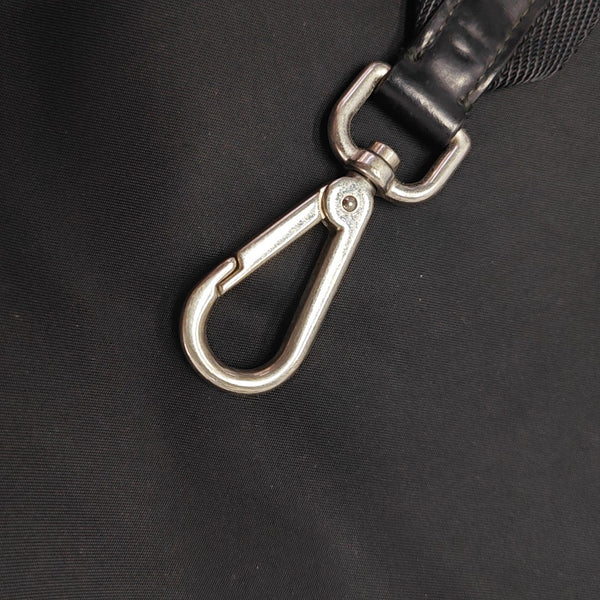Nylon Top Handle Bag Black