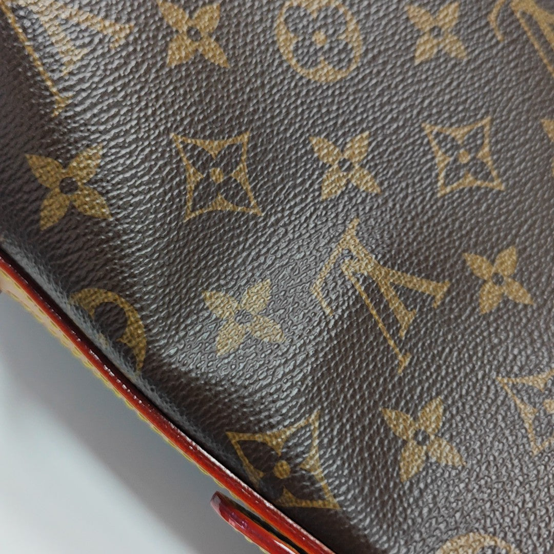 ALL IN Monogram Coated Canvas Brown