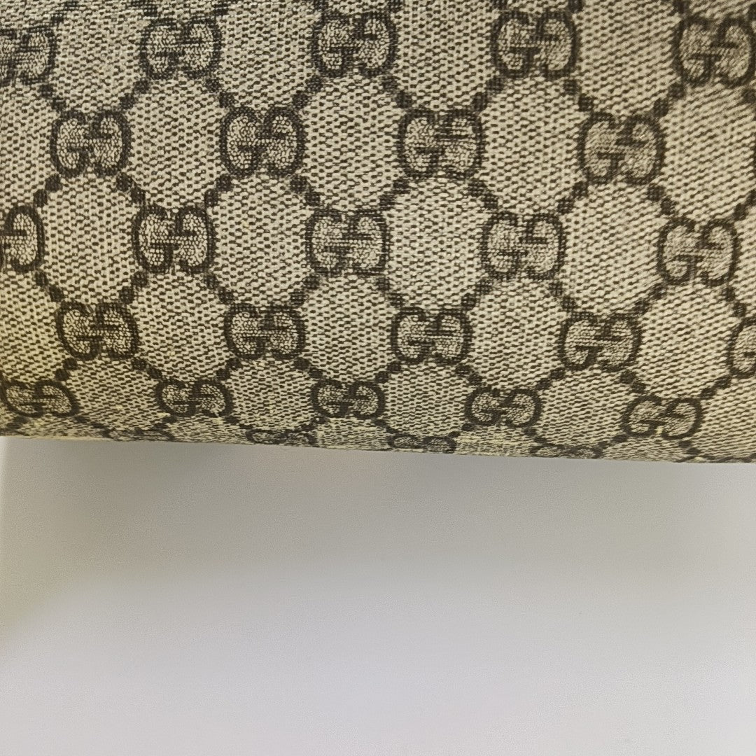 Padlock Small Monogram Coated Canvas Beige