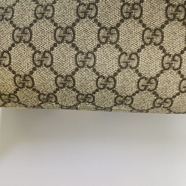 Padlock Small Monogram Coated Canvas Beige