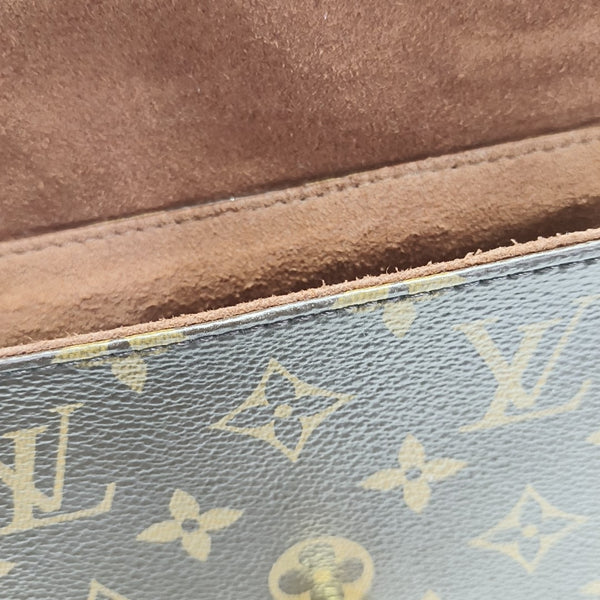 LOCKY BB Monogram Coated Canvas Brown