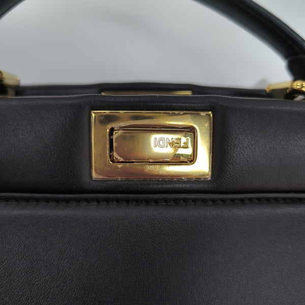 Peekaboo Extra Small Lambskin Black