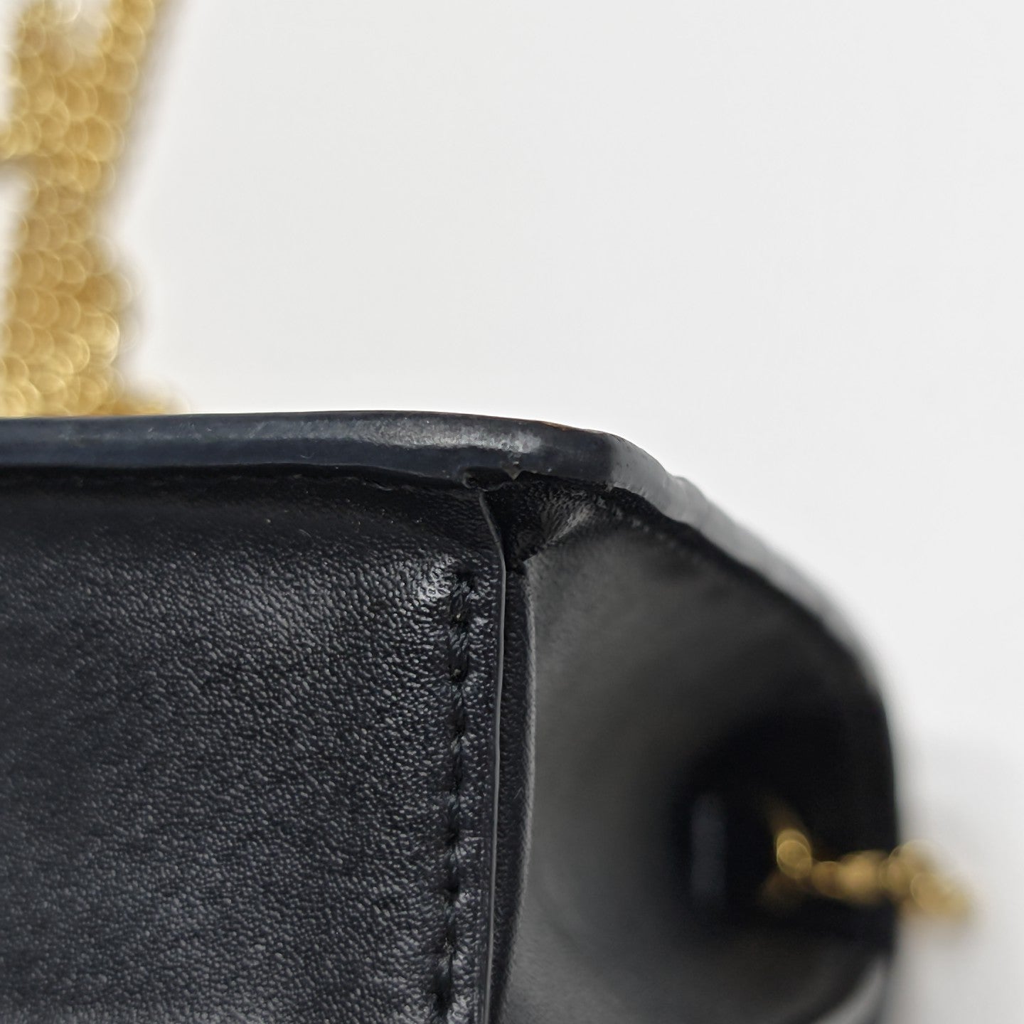 Double Micro Calfskin Black