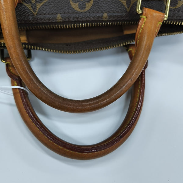 SPEEDY 30 Monogram Coated Canvas Brown