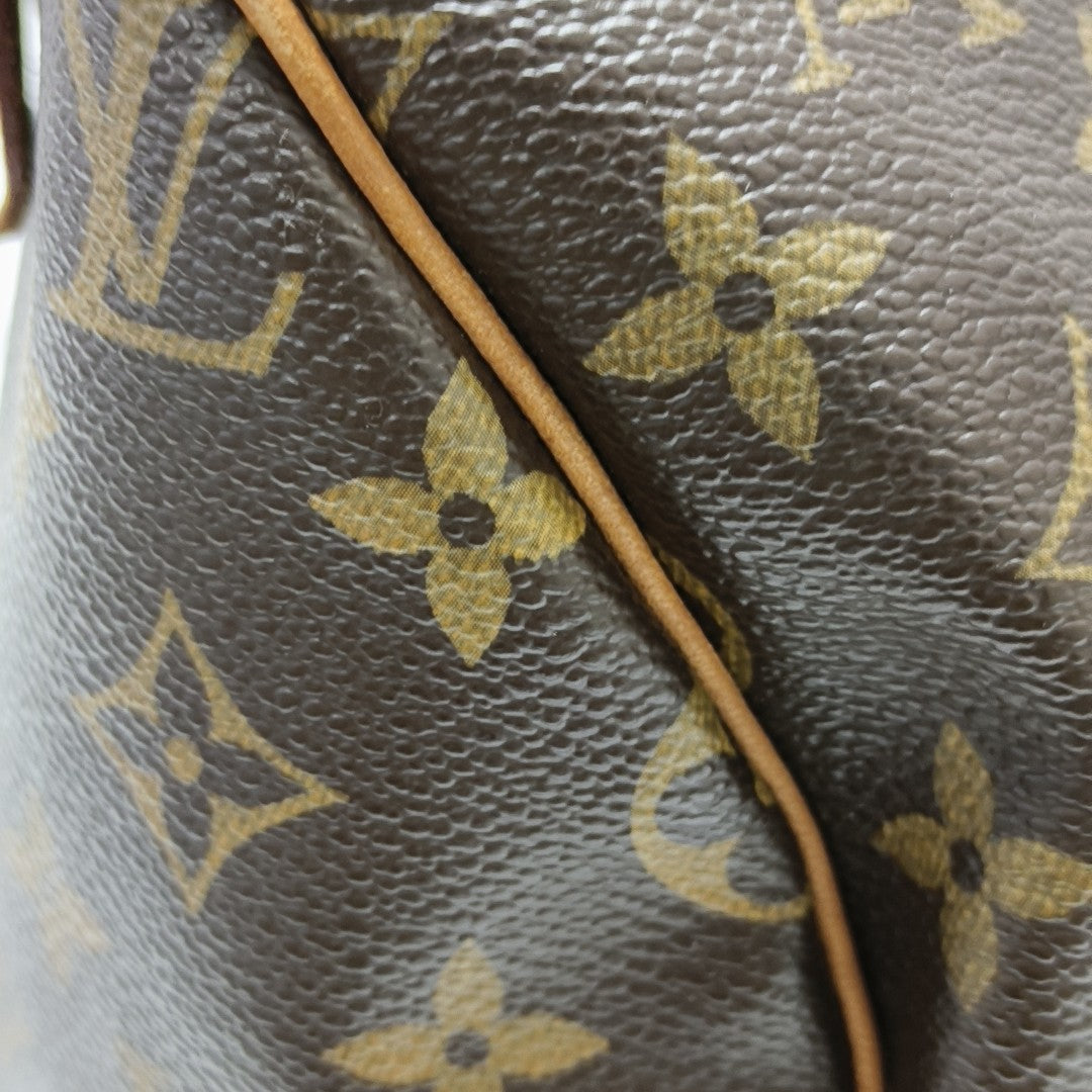 SPEEDY 30 Monogram Coated Canvas Brown