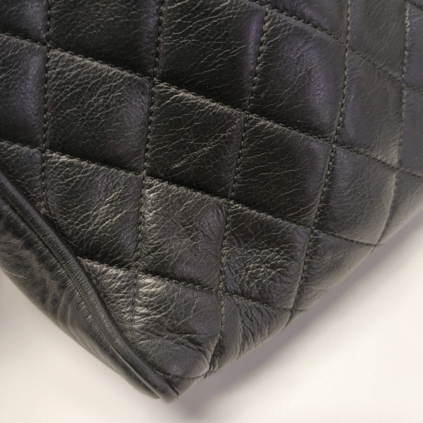 Quilted Calfskin Clutch Black