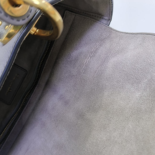 Lady Dior Medium Cannage Lambskin Gray