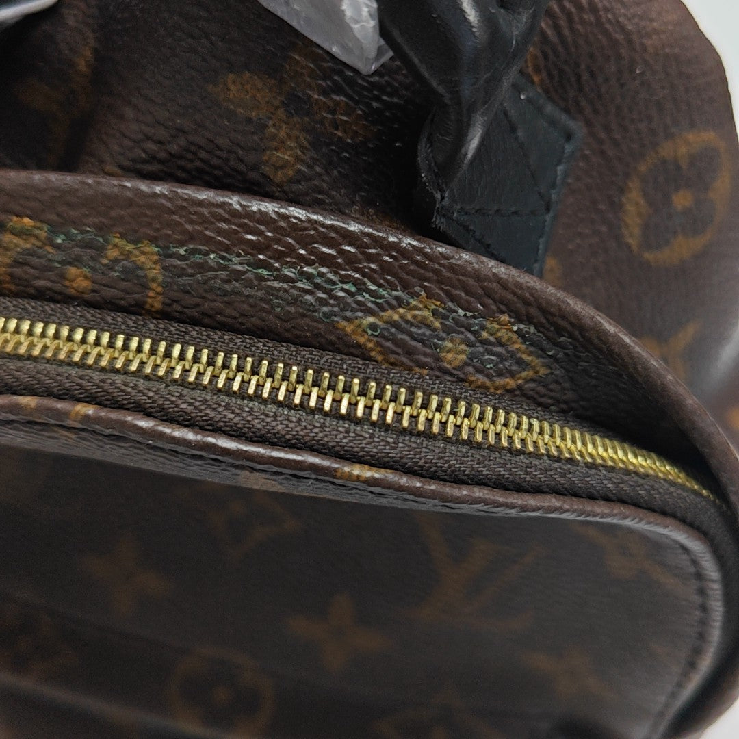 PALM SPRINGS Mini Monogram Coated Canvas Brown