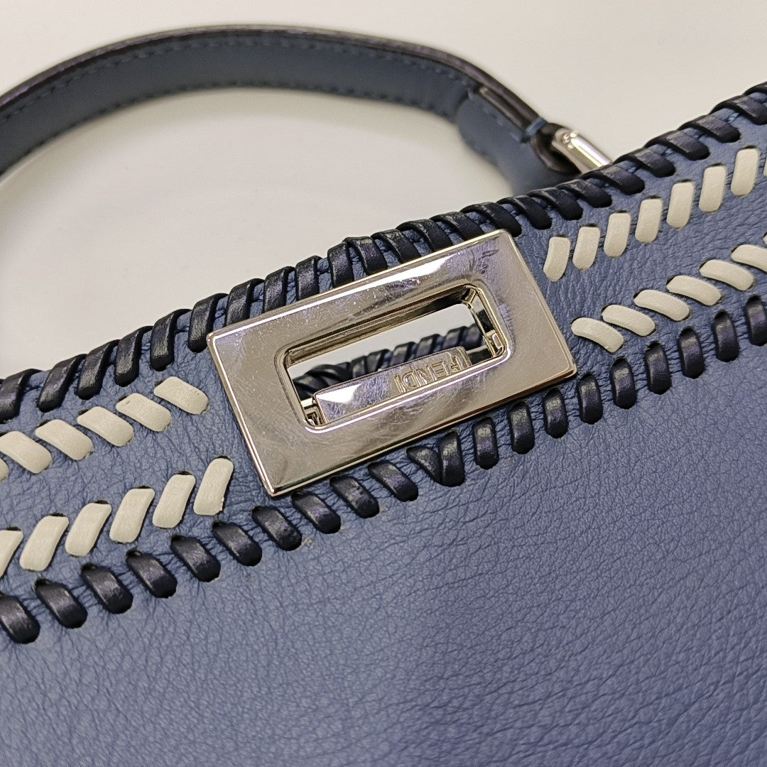 Peekaboo Mini Calfskin Blue