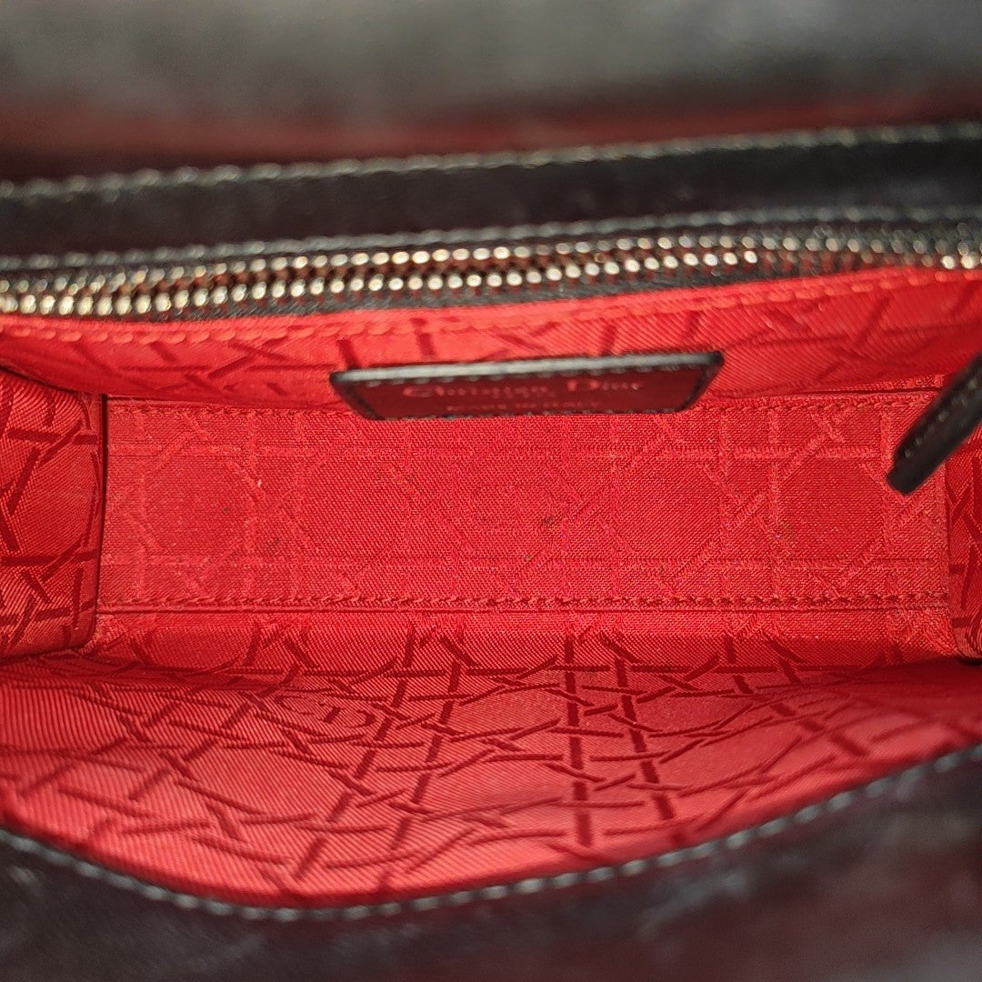 Lady Dior Mini Quilted Lambskin Black