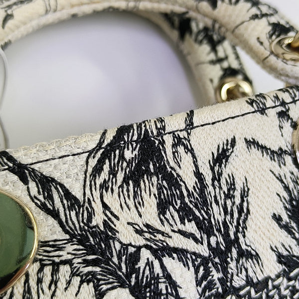 Lady Dior Mini Canvas Multicolor