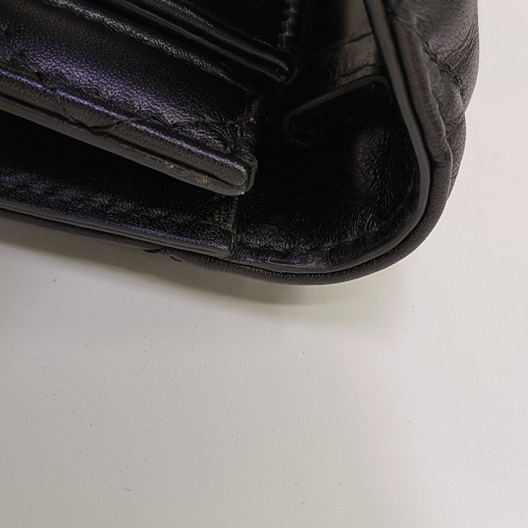 Sharp Quilted Calfskin Black