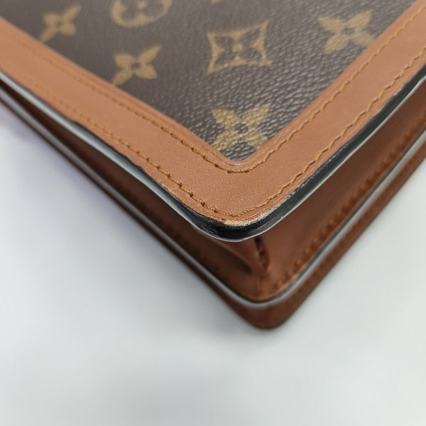 DAUPHINE MM Monogram Coated Canvas Brown
