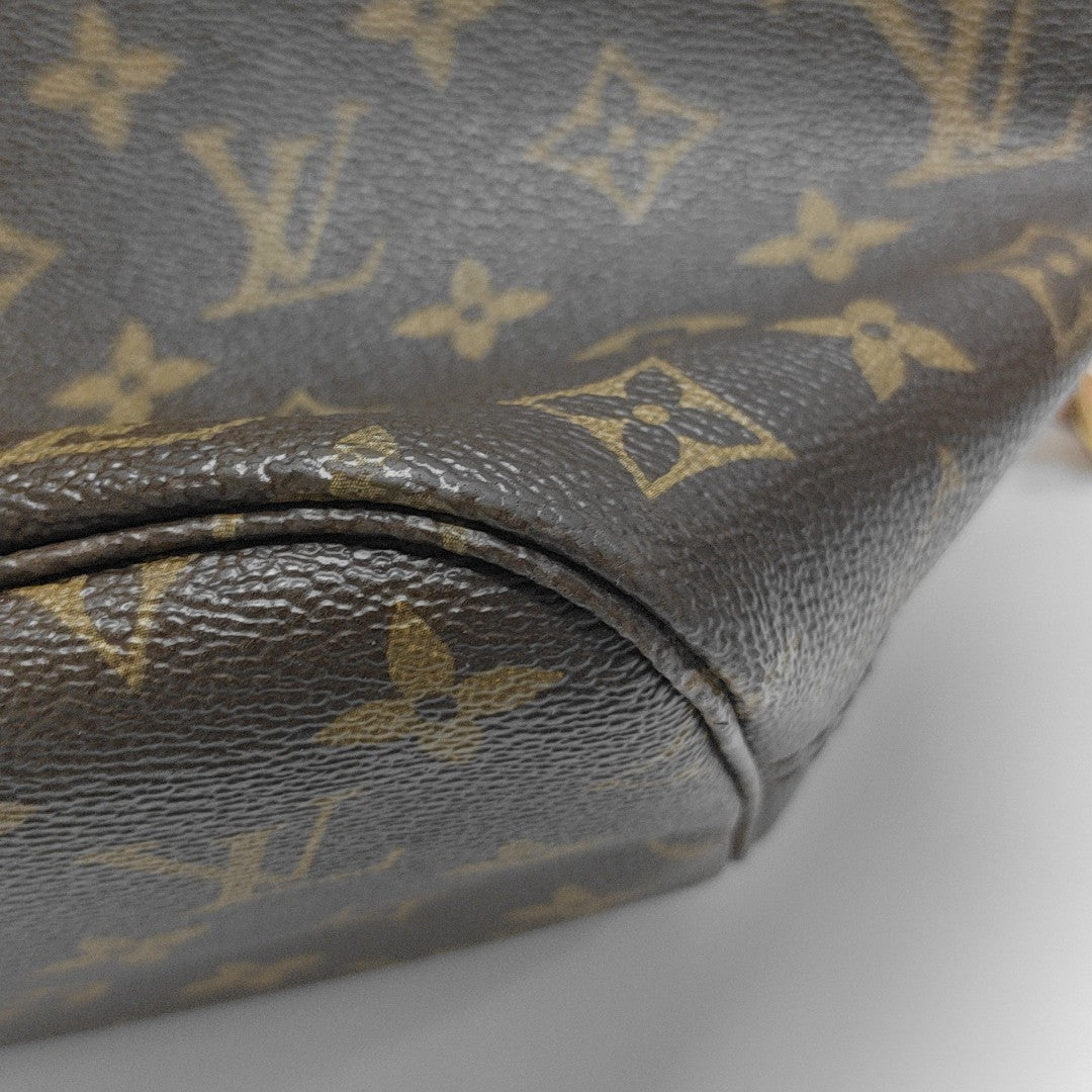 NEVERFULL MM Monogram Coated Canvas Brown