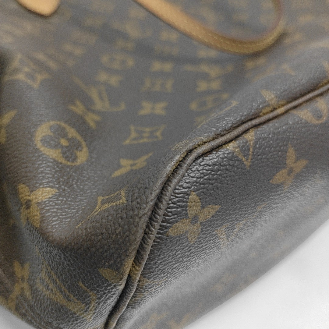 NEVERFULL MM Monogram Coated Canvas Brown