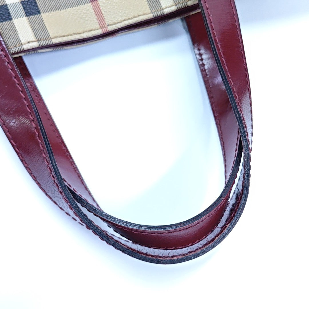 Coated Canvas Tote Bag Beige