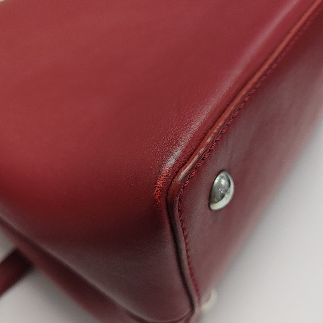 2 Jours Small Calfskin Red
