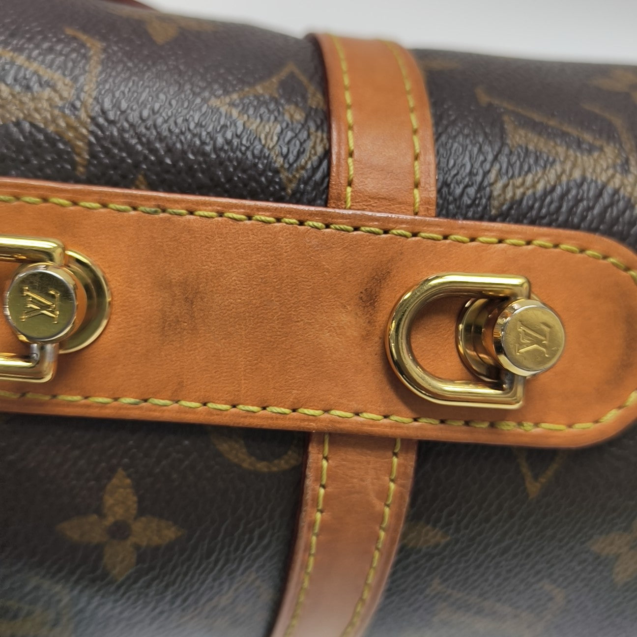 DUFFLE Monogram Coated Canvas Brown