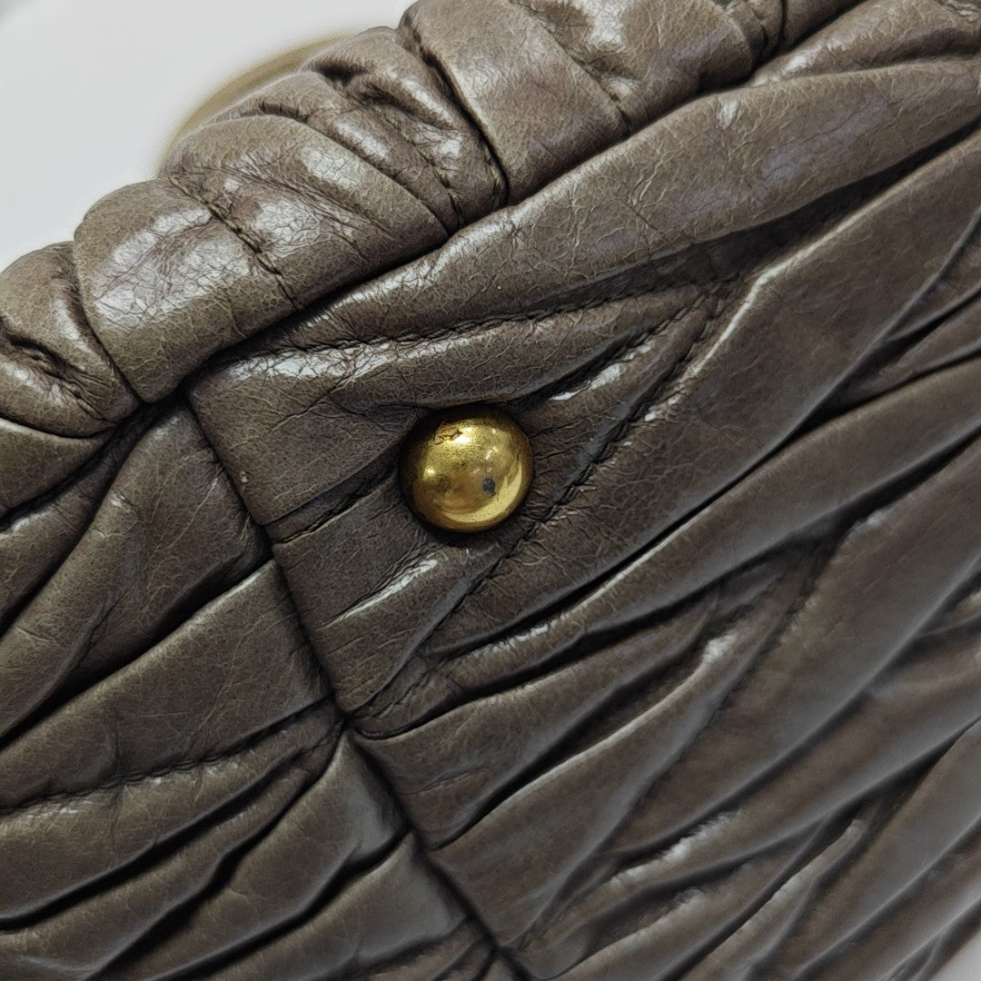 Madras Quilted Lambskin Green