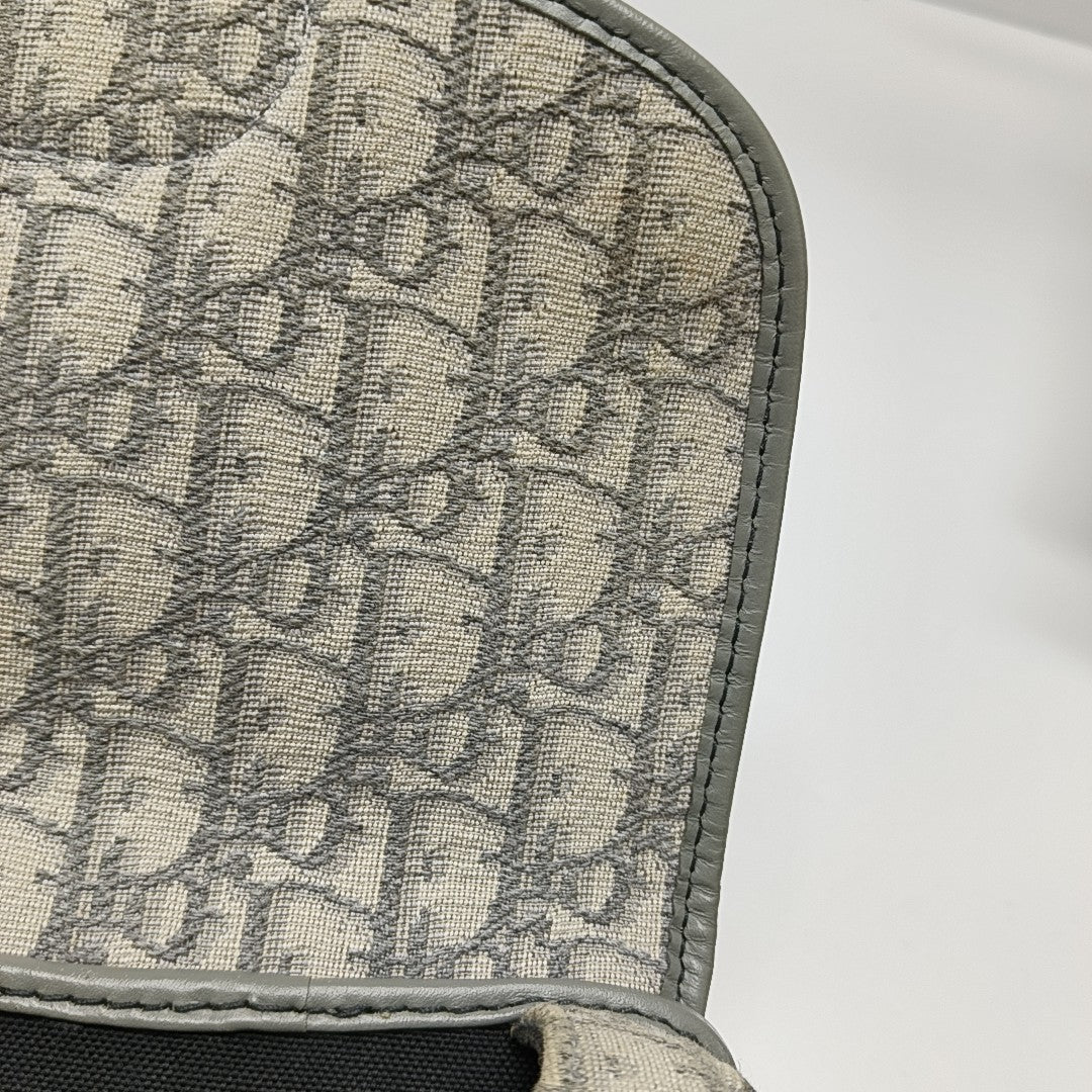 Bobby Medium Oblique Canvas Gray