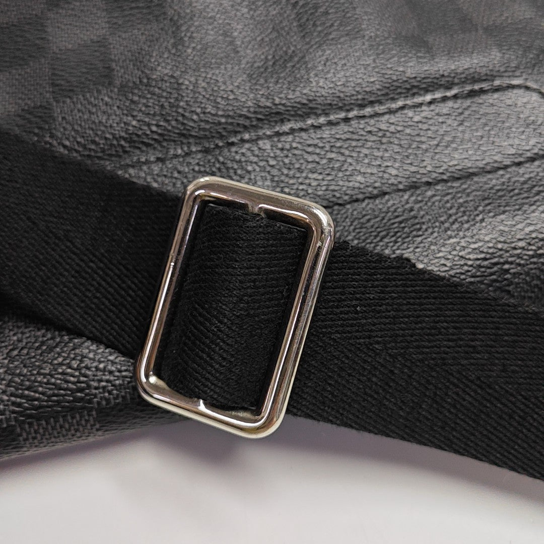 DISTRICT PM Damier Graphite Coated Canvas Gray