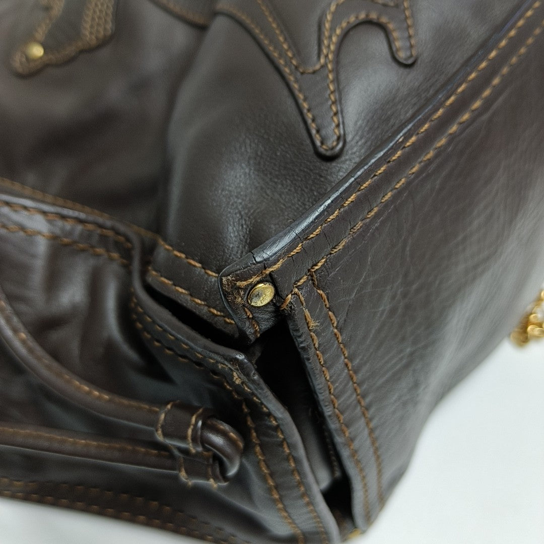 Calfskin Tote Bag Brown